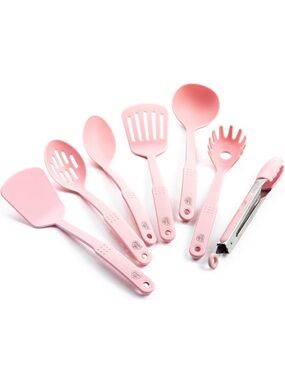 7-Piece GreenLife Pink Kitchen Utensil Set